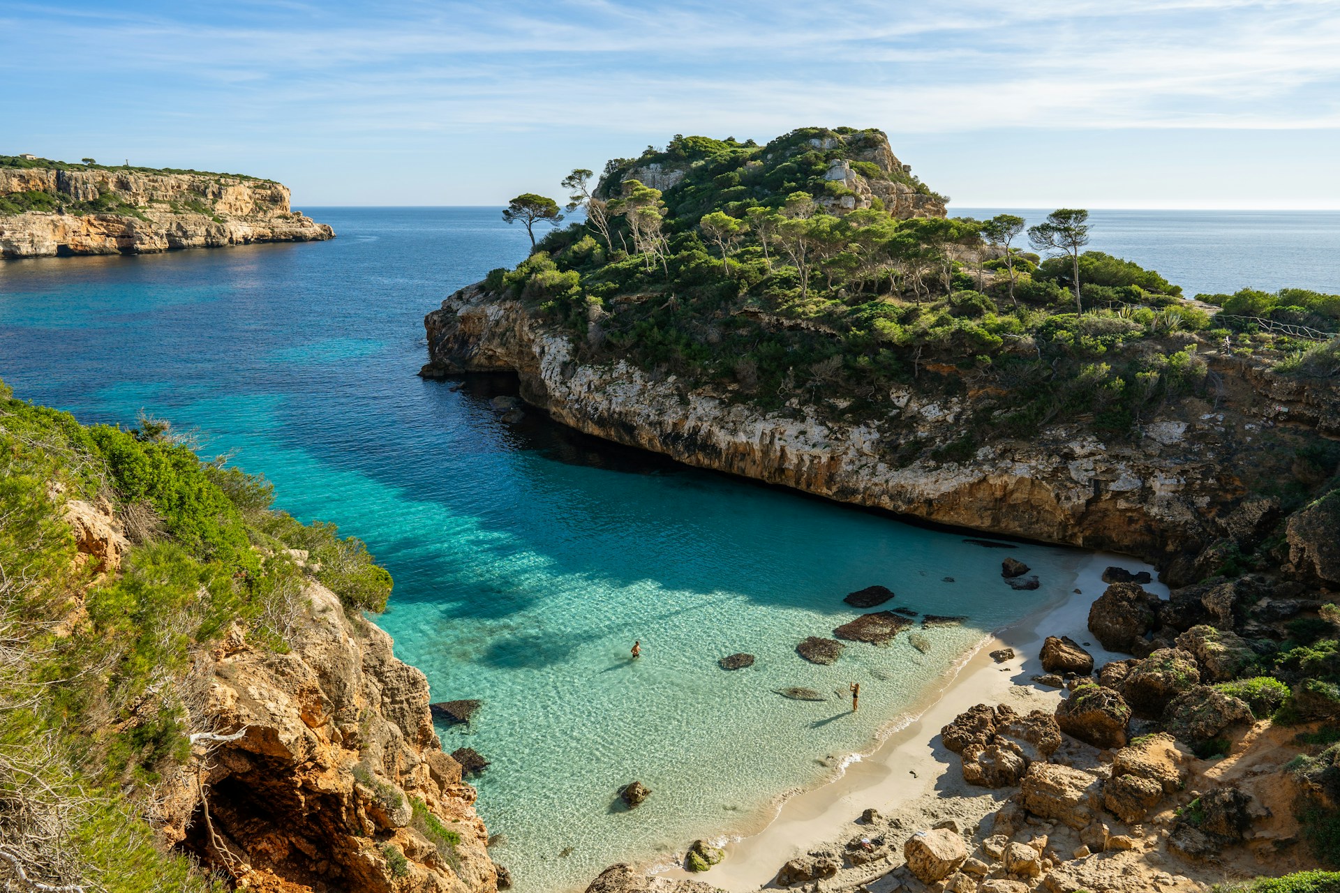 A beach cove in Mallorca