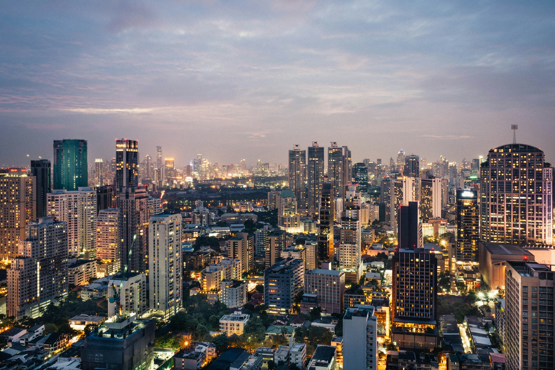 Cityscape of downtown Bangkok