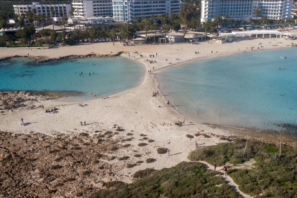 Clear waters at Nissi Beach in Ayia Napa